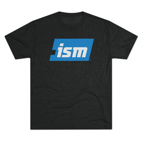 Tri-Blend Black. ISM Unisex Tri-Blend Crew Tee. ISM Men's T-Shirt. ISM Women's T-Shirt. ISM Unisex Shirt. ISM Ticket Logo Shirt.
