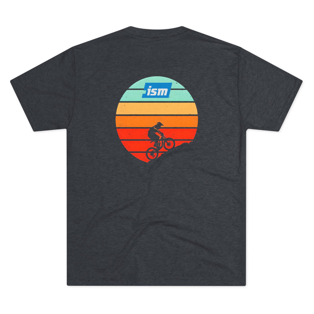 Navy ISM PM 2.0 Mountain Biking Unisex Tee. ISM Men's Shirt. ISM Women's Shirt. ISM Unisex Shirt. ISM Mountain Biker Shirt. ISM PM 2.0.